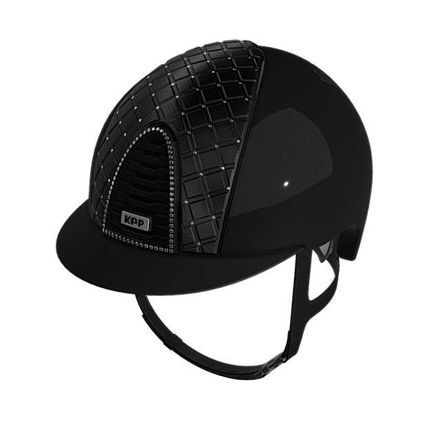 KEP Cromo 2.0 Polo Shine Black Milano Satin Silvernight Front Swarovski Silvernight Frame