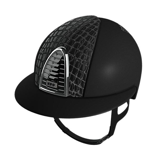 KEP Cromo 2.0 Polo Matt Black Croco Leather Front and Back