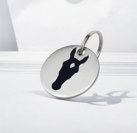 Marke Rund Pferdeportrait individuell graviert inkl. Erstellung Portrait