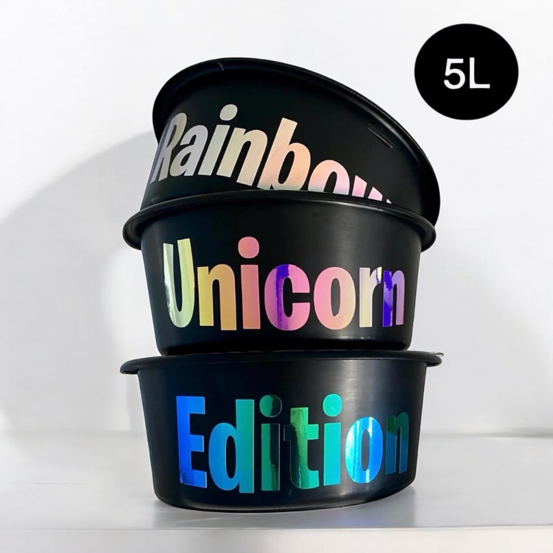 Futterschüssel 5L personalisiert Rainbow Unicorn Edition