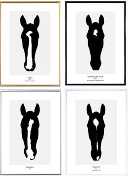 Pferdeportrait inkl. Druck und Rahmen A2 (42 x 59.4cm)