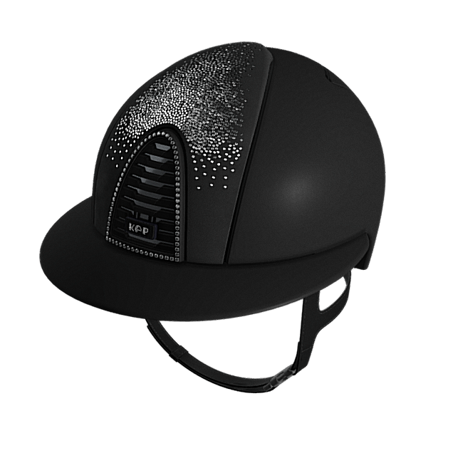 KEP Cromo 2.0 Polo Textile Black Suede Nuanced Silver Front Swarovski Silver Night Frame