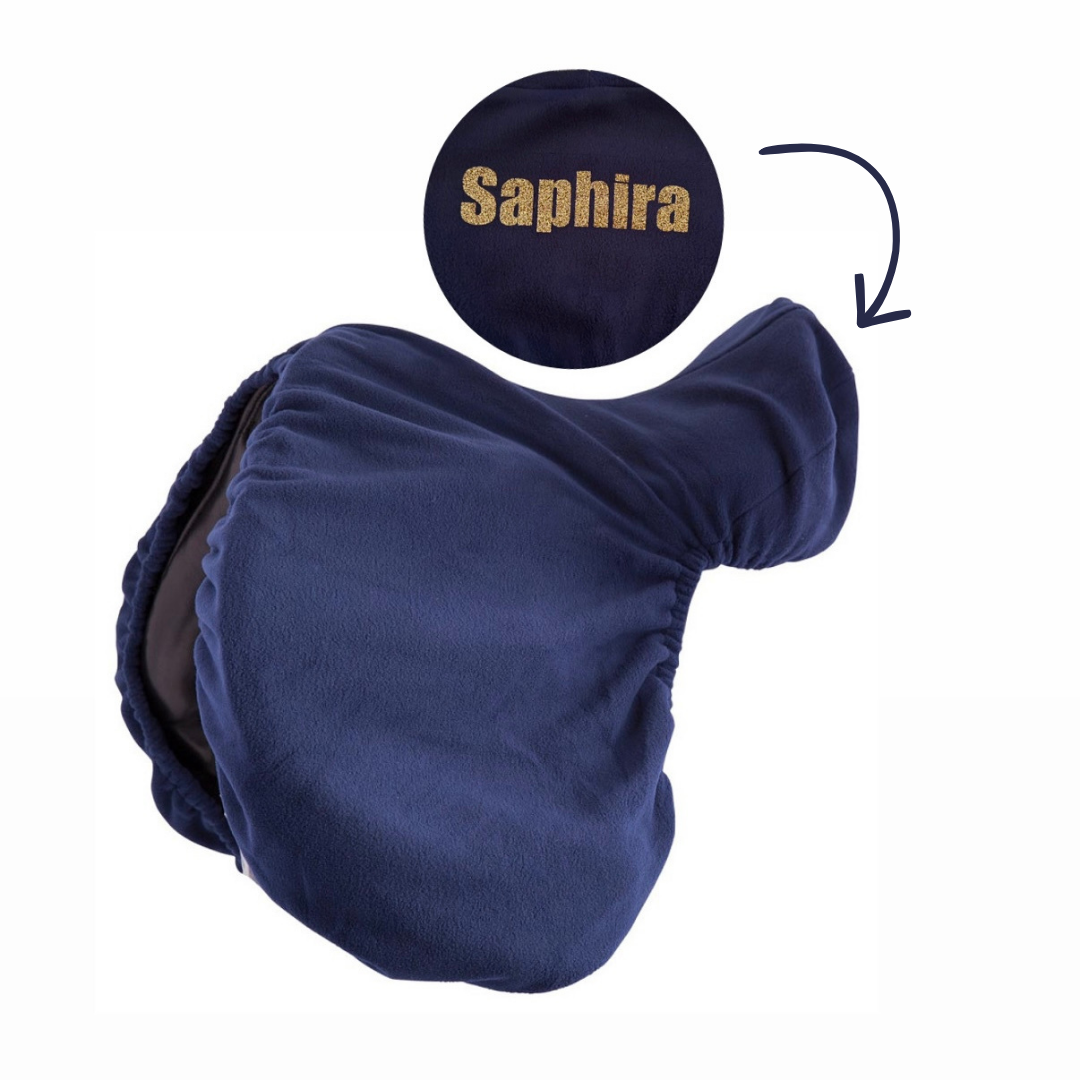 Personalisierter Fleece-Sattelschoner
