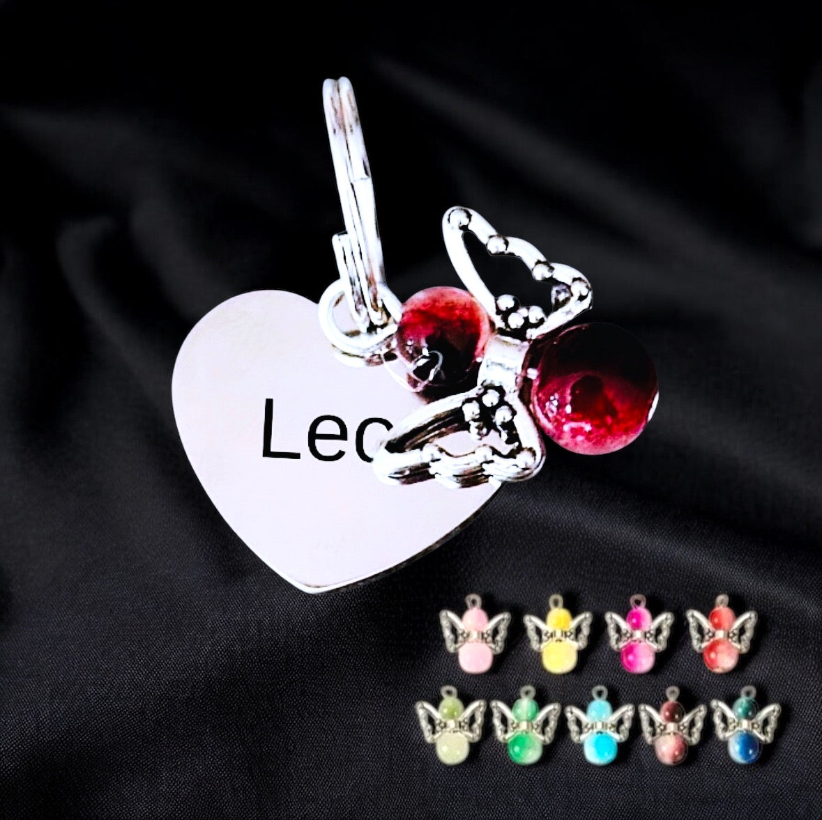 Marke Herz Schutzengel Topping individuell graviert