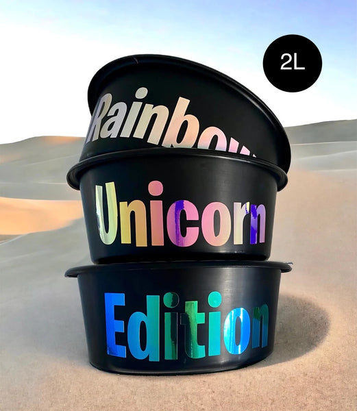 Futterschüssel 2L personalisiert Rainbow Unicorn Edition
