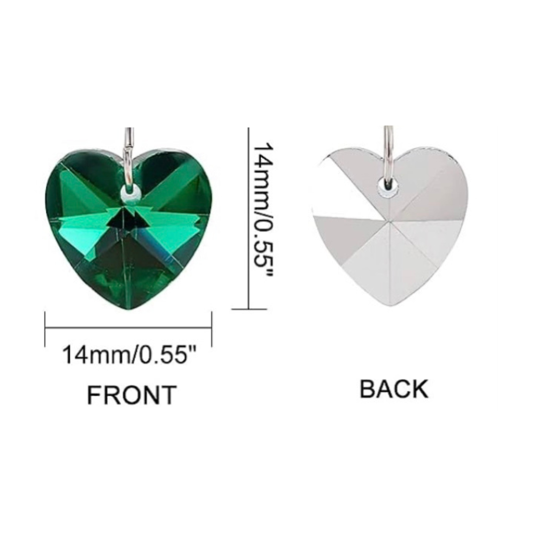 Herz Glas Charm