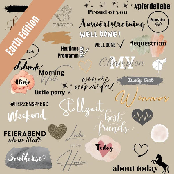 Instagram Story Stickers Horse Love Earth Edition