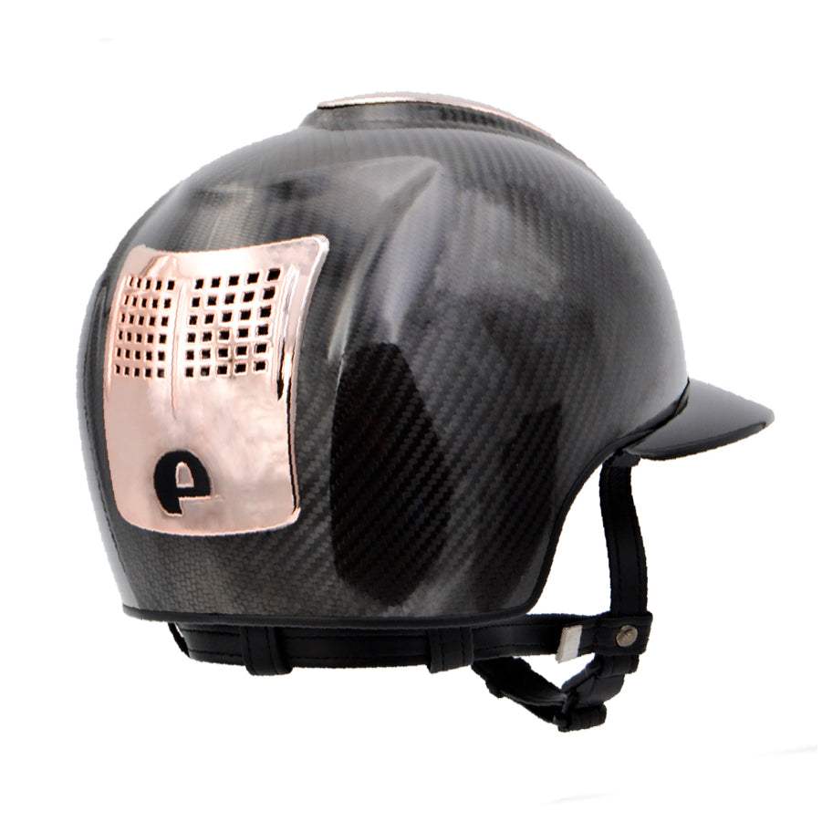 CARBON-HELM E-LIGHT SHINE BLACK / 3 ROSE GOLD INSERTS