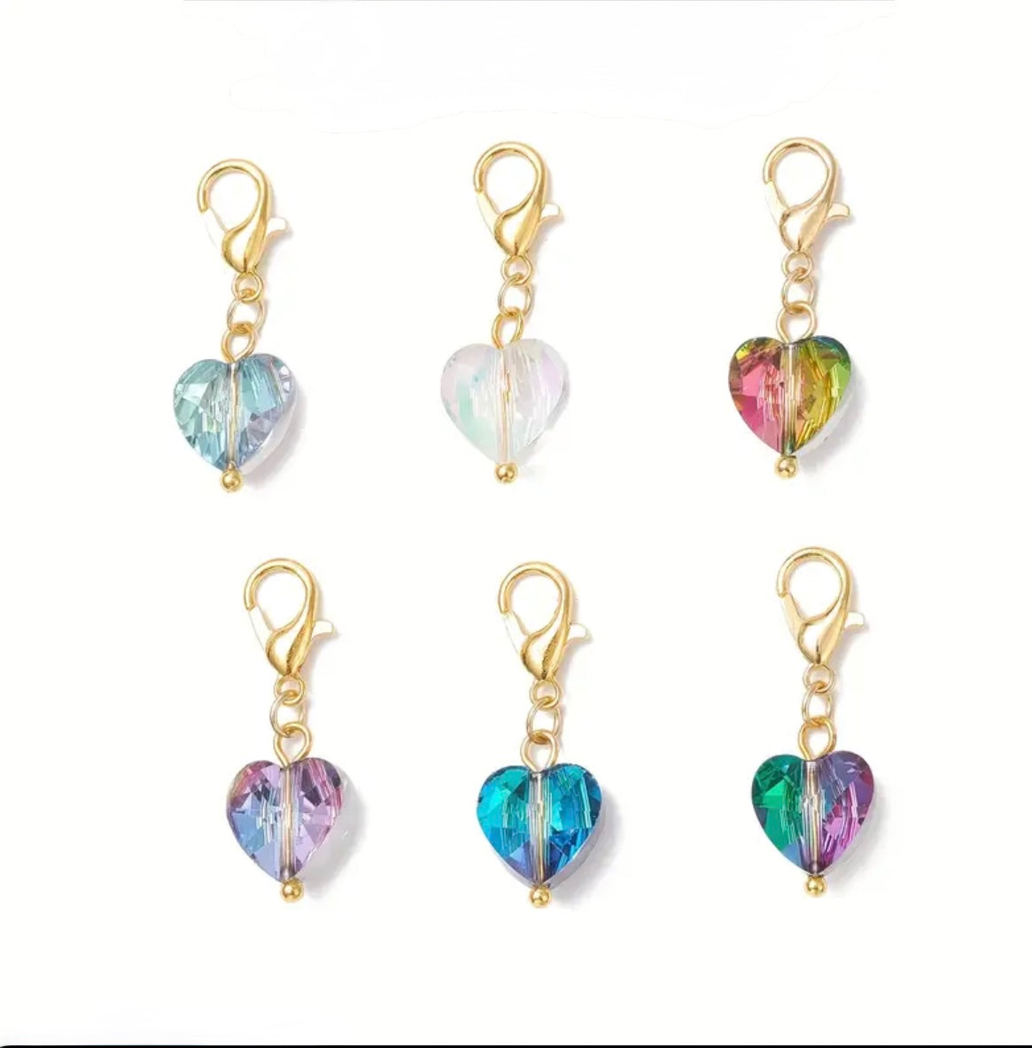 Diamond Heart Gold Charm