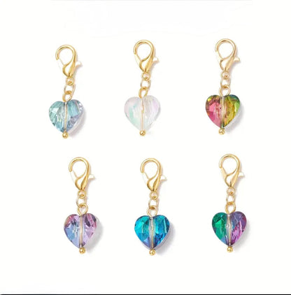 Diamond Heart Gold Charm