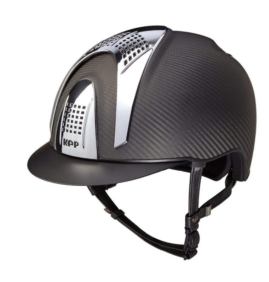 CARBON-HELM E-LIGHT MATT BLACK / 3 SILVER INSERTS