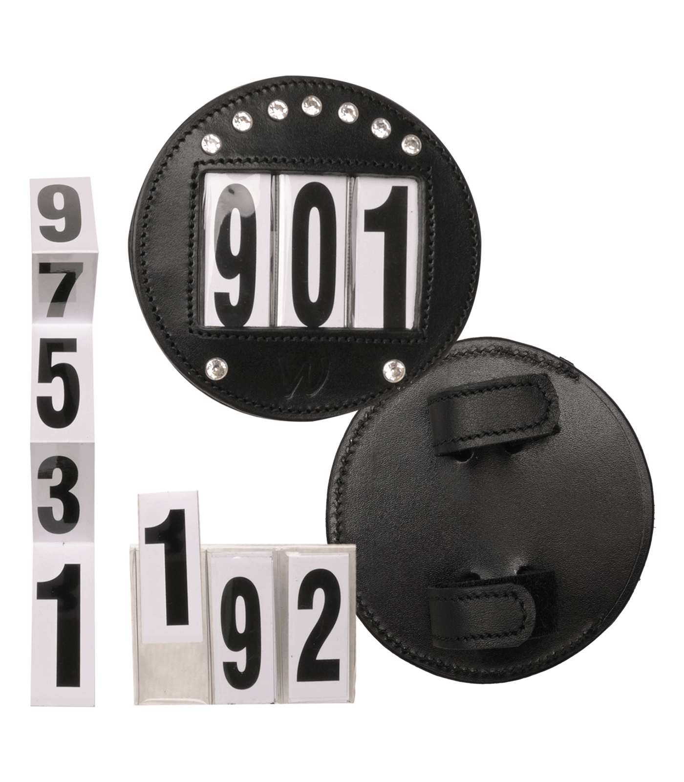 Kopfnummern Leder Rund