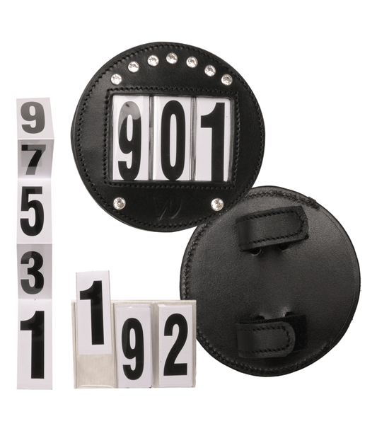 Kopfnummern Leder Rund