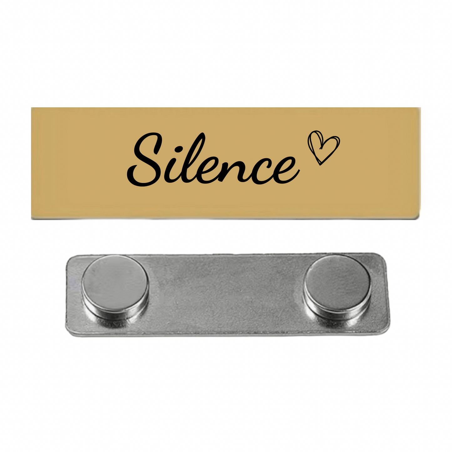 Magnet-Namensschild individuell graviert