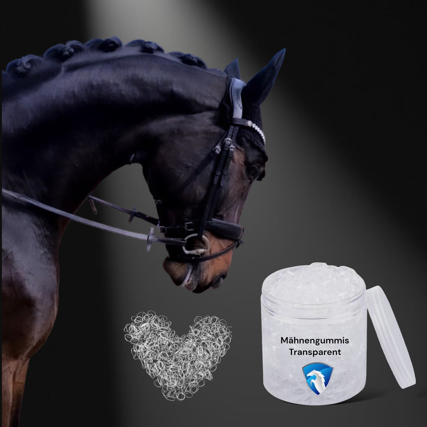 Mähnengummis Transparent 1500
