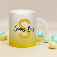 Individuelle Glastasse Initials