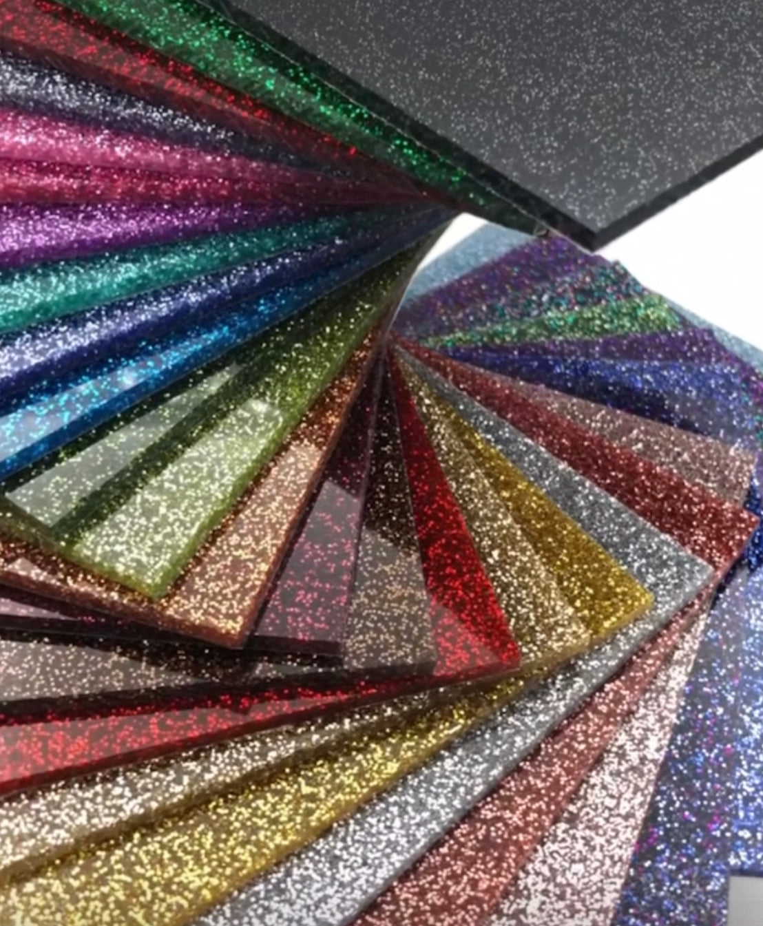 Individuelle Boxentafel Small Glitter
