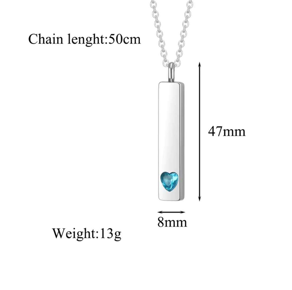 Halskette Mini Urne Memory