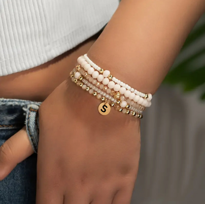 Armband Boho Chic individuell graviert