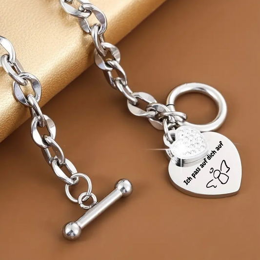 Armband Diamond Heart individuell graviert