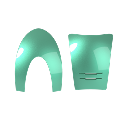 Cromo 2.0 Front & Back Metal Turquoise Green