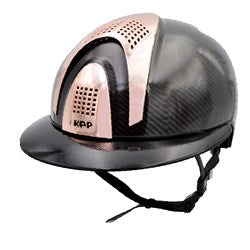 CARBON-HELM E-LIGHT SHINE BLACK / 3 ROSE GOLD INSERTS