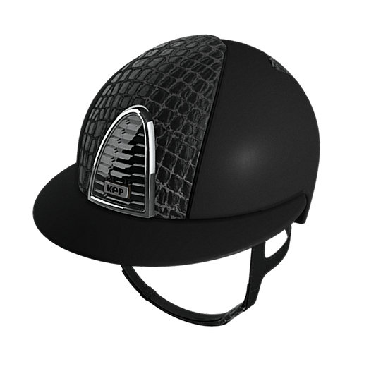 KEP Cromo 2.0 Polo Matt Black Croco Leather Front and Back