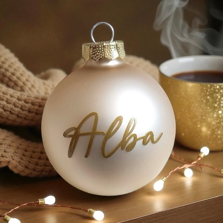 Personalisierte Weihnachtskugel Chic