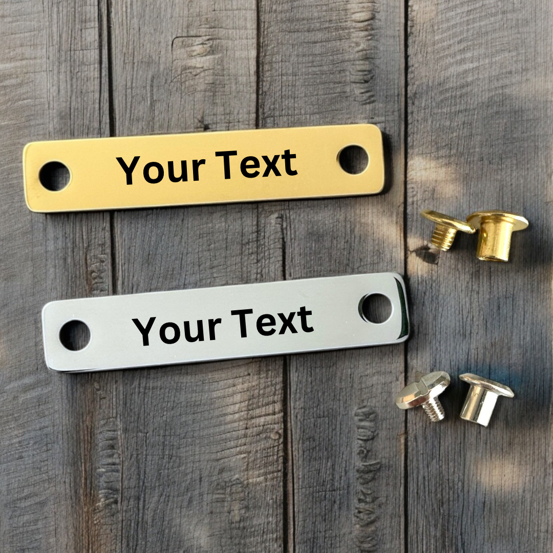 Mirror polished Edelstahl Namensschild individuell graviert