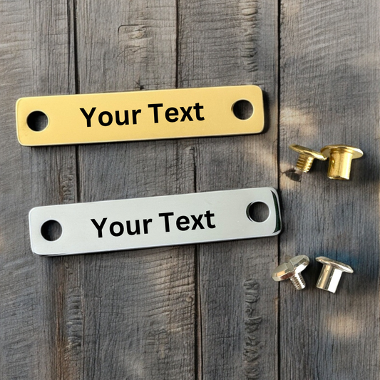 Mirror polished Edelstahl Namensschild individuell graviert