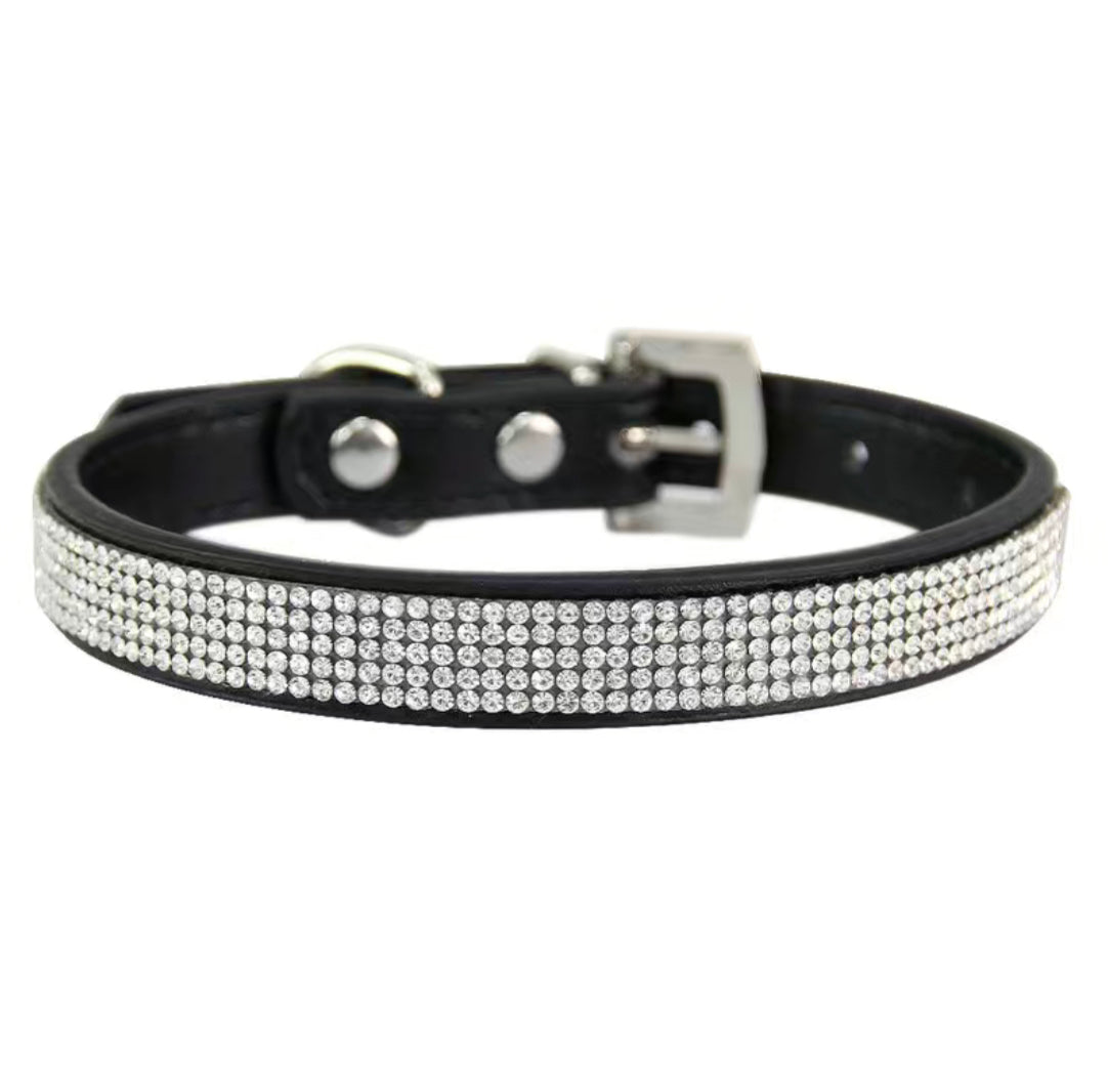 Hundehalsband Glitter Chic Black