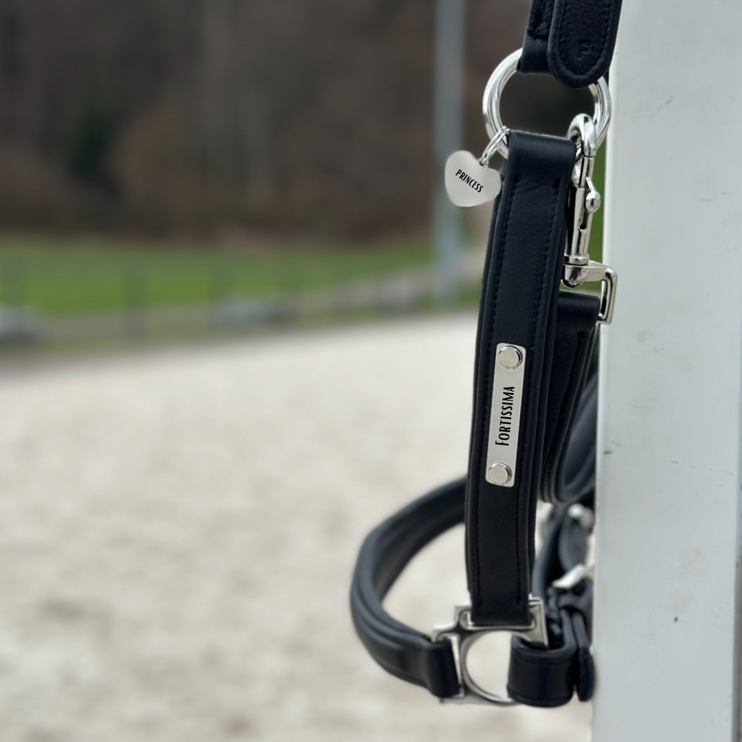 LeMieux Lederhalfter extra Soft mit individueller Gravur