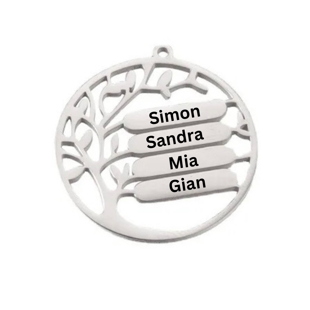 Schlüsselanhänger Lebensbaum individuell graviert