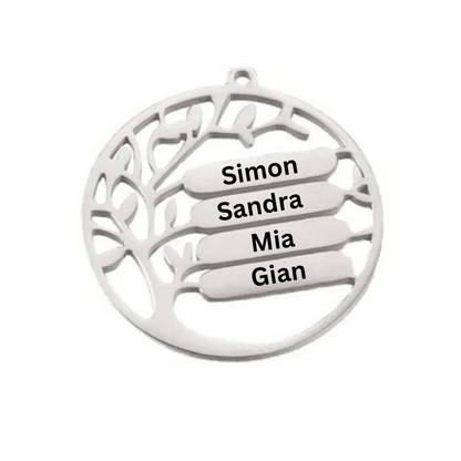 Schlüsselanhänger Lebensbaum individuell graviert