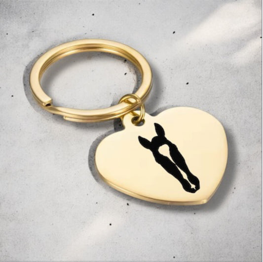 Keychain mit individuellem Portrait deines Pferdes
