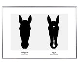 Bild mit zwei (oder mehr) Portraits inkl. Druck und Rahmen - A2 Format