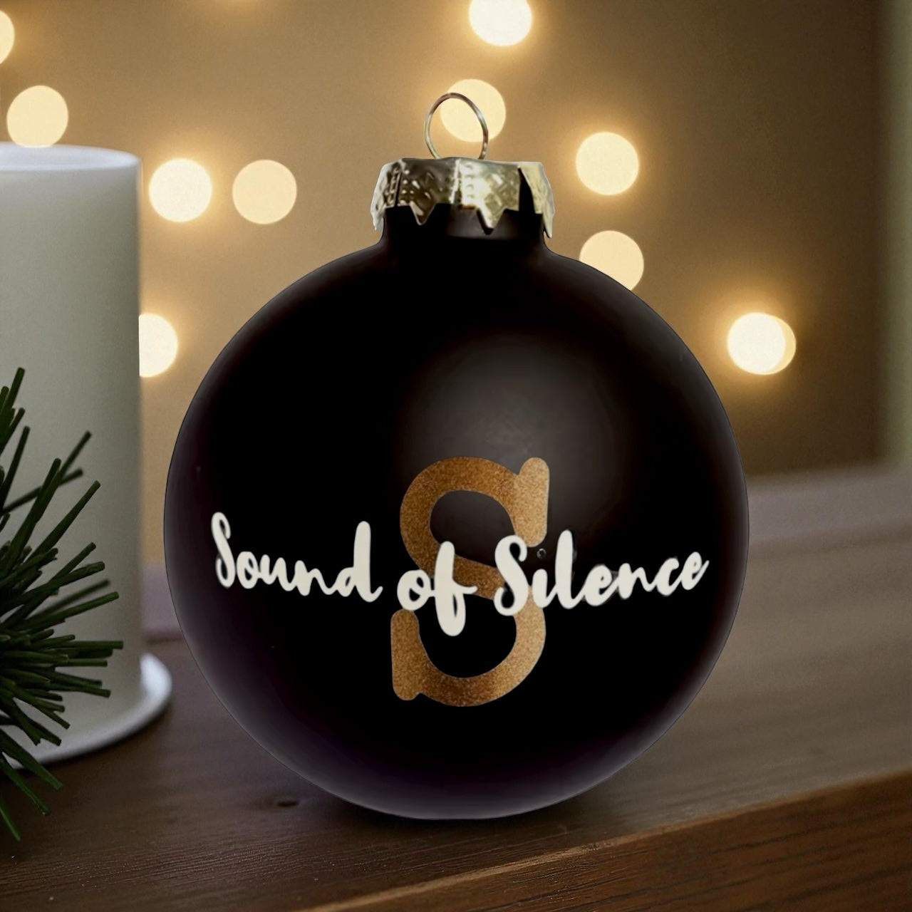 Personalisierte Weihnachtskugel Initials