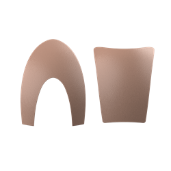 Cromo 2.0 Front & Back Leather Cipria