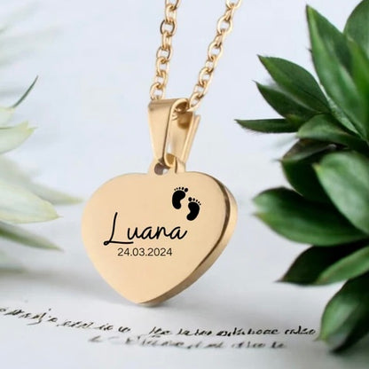 Halskette Love Newborn individuell graviert