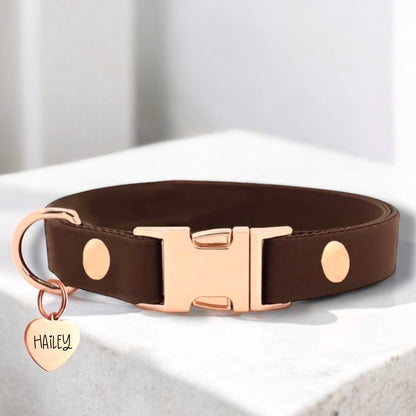 Individuelles Biothane Halsband Chic mit Gravur