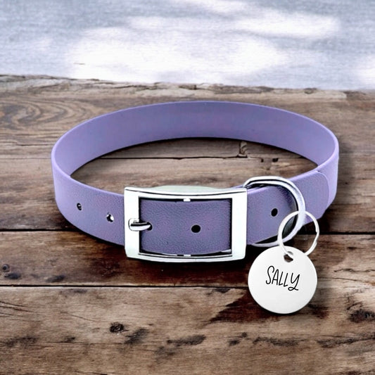 Individuelles Biothane Halsband Daily mit Gravur