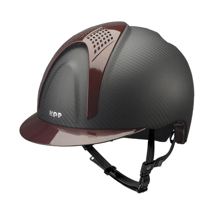 CARBON-HELM E-LIGHT MATT / 2 BORDEAUX INSERTS