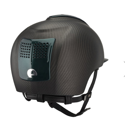 CARBON-HELM E-LIGHT MATT / 3 GREEN INSERTS