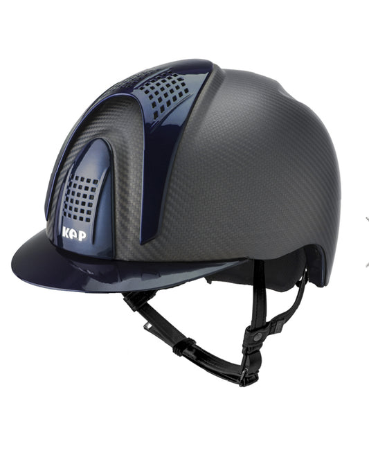 CARBON-HELM E-LIGHT MATT / 3 BLUE INSERTS