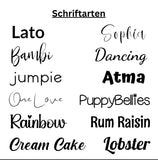 Marke Herz Glitzerpfote individuell graviert