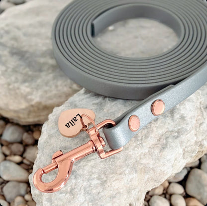 Individuelle Biothane Premium Schleppleine mit Gravur