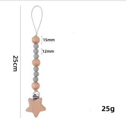 Schnullerkette Star individuell graviert