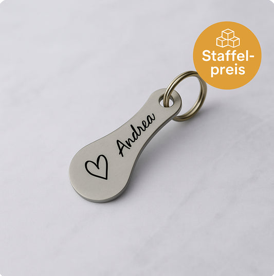 Einkaufswagen Jeton mit individueller Gravur