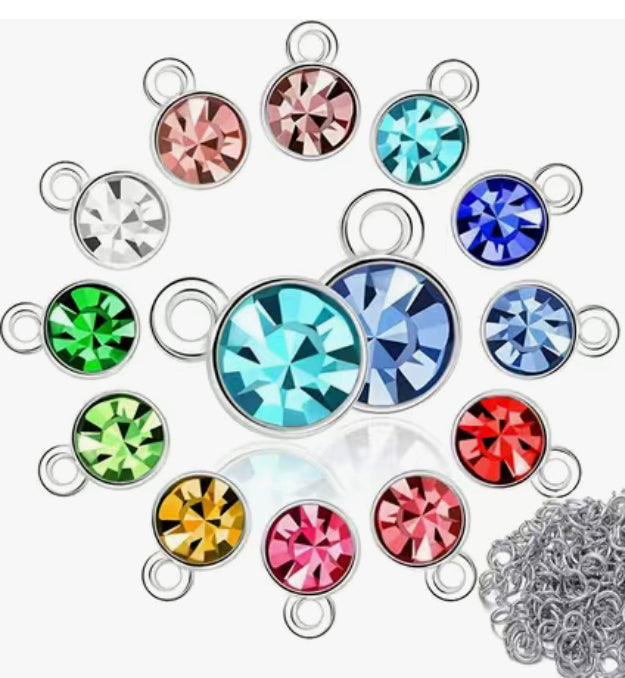 Geburtssteine Silber Topping