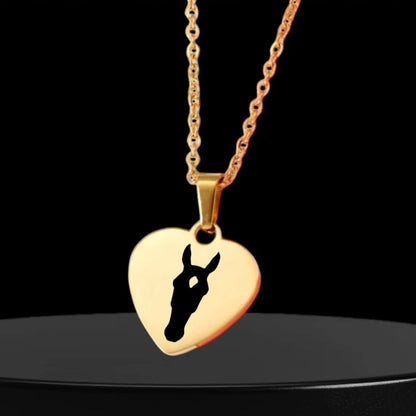 Halskette Love mit individuellem Portrait deines Pferdes